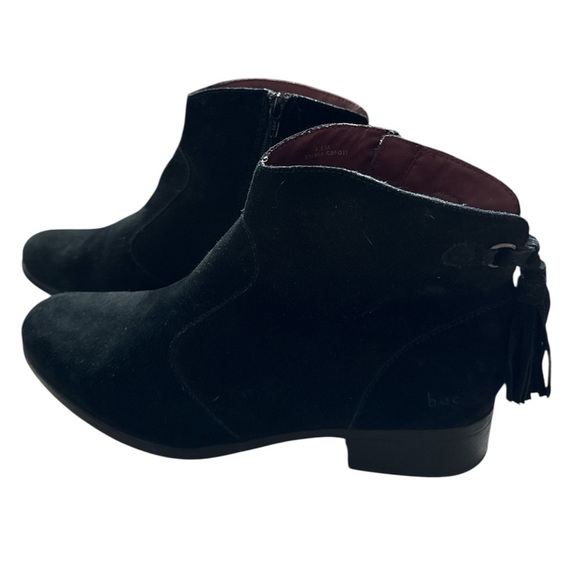 BOC Born Concept Black suede leather Ankle Boots with Tassel Booties Sz 9.5 - Picture 11 of 15